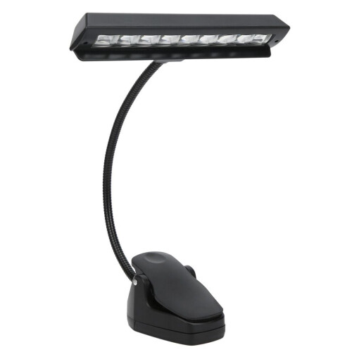 LED-Notenpultleuchte mit verstellbarem Hals 1
