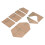 7Pcs Card Package Acrylic Template Accurate 2