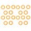 20pcs Bobbin Winder Rubber Tire Ring Flexible 1