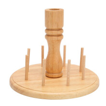 Wooden Thread Holder Rack 8 Spools Beech Wood
