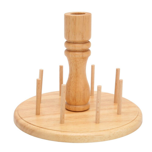 Wooden Thread Holder Rack 8 Spools Beech Wood