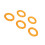 20pcs Bobbin Winder Rubber Tire Ring Flexible 4