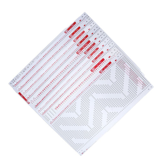 10pcs Punch Cards Plastic White Soft Durable 2