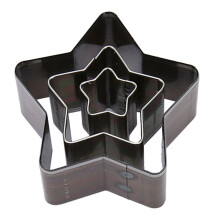 Molde de corte de cuero con forma de estrella de 3 piezas DIY de alta calidad