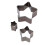 3pcs Star Shape Leather Cutting Mold DIY High 4