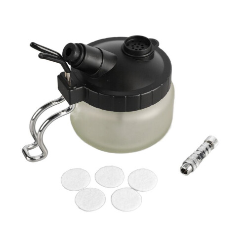 Botella de vidrio universal para limpieza de aerógrafo 1