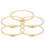 5Pcs Embroidery Hoop Frame Round Wide Bamboo 4