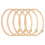 5Pcs Embroidery Hoop Frame Round Wide Bamboo 5