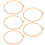 5Pcs Embroidery Hoop Frame Round Wide Bamboo 3