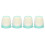 4Pcs Sewing Thimble Green White Open Top Reusable 1