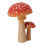 Mushroom Decor 3.9in High 2 Headed Cute Bright 5