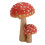 Mushroom Decor 3.9in High 2 Headed Cute Bright 3