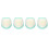 4Pcs Sewing Thimble Green White Open Top Reusable 3