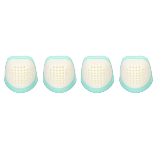 4Pcs Sewing Thimble Green White Open Top Reusable 2