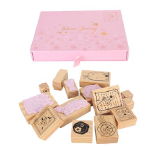 Sello de goma de madera Sello de madera decorativo delicado