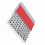 100 bobinas de aluminio 55623A ranuradas para 4