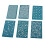 6-teiliges Set Polymer Clay Siebdruckschablonen 1