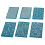 6-teiliges Set Polymer Clay Siebdruckschablonen 5