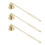 3pcs Candle Snuffer Golden Iron Plating Bell 5