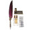 Feather Pen Set Vintage Creativity Ink Carving 4