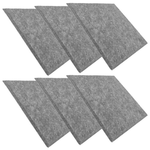 6 Stück schallabsorbierende Platten aus akustischen Polyesterfasern 2
