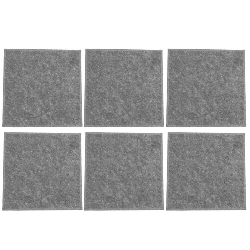 6 Stück schallabsorbierende Platten aus akustischen Polyesterfasern 1