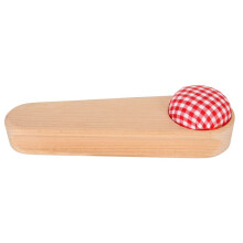 Quilters Clapper Pin Cushion Design Smoothing Wood