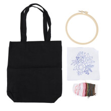 Canvas Bag Embroidery Kit with Pattern Embroidery