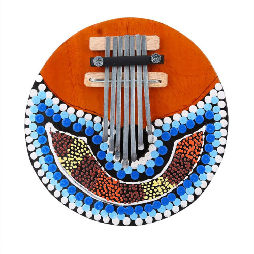 7 Key Tuneable Coconut Shell Mbira Portable Finger 2