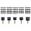 120Pcs High Heel Tip Caps TPU Polyurethane Iron 1