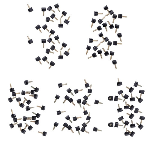 120Pcs High Heel Tip Caps TPU Polyurethane Iron 1