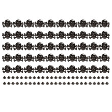 50 sets doodskopklinknagels in gotische stijl, prachtig