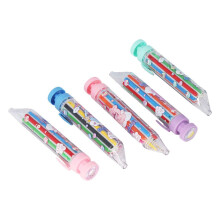 5 crayones de 8 colores, colores brillantes y seguros