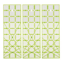 3-teiliges Quiltlineal, 9 Zoll großes Rechteck, Zollskala