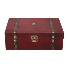 Vintage Schmuckaufbewahrungsbox aus Holz im Retro-Antik-Stil