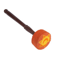Handmade Hard Wood Felted Striker Mallet Stick for