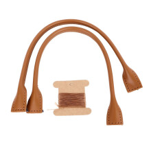 1 Paar Ledergriffe für Taschen, DIY-Handarbeit, zum Annähen