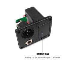 Electric Box Guitar Pickup 5 Bands Equalizer