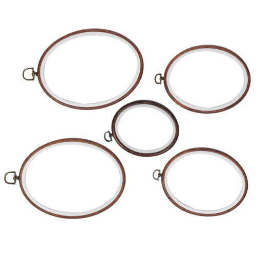 5 Stickrahmen, Kreis, Kreuzstich