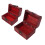 2 Stück Holzschatzkisten, rot, Retro-Stil 3