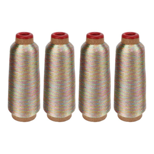 4 Stück Nähgarn, bunt, 3000 Yards, Haut