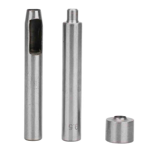 3 matrices de perforation pour œillets ronds en acier inoxydable
