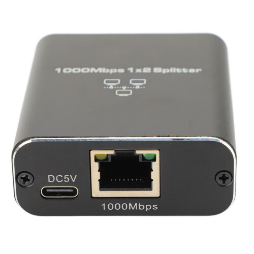 1 zu 2 Ethernet-Splitter 1000 Mbit/s High Speed RJ45 2