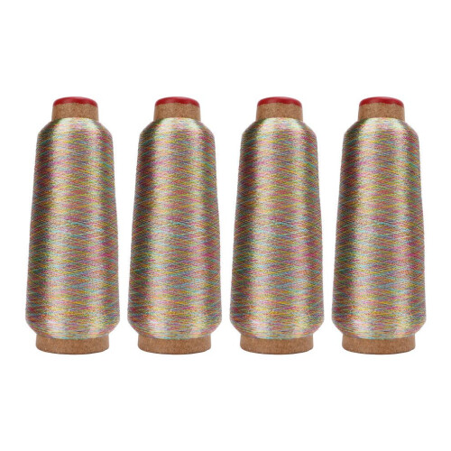 4 Stück Nähgarn, bunt, 3000 Yards, Haut 1