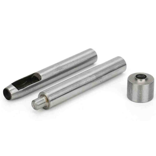 3 matrices de perforation pour œillets ronds en acier inoxydable 2