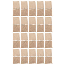 20 Stück Jute-Besteckhalter mit Spitze