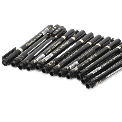 12pcs Refillable Calligraphy Practice Pen Soft 2