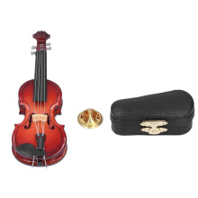 Geigenbrosche, exquisite Details, ohne Widerhaken, Mini