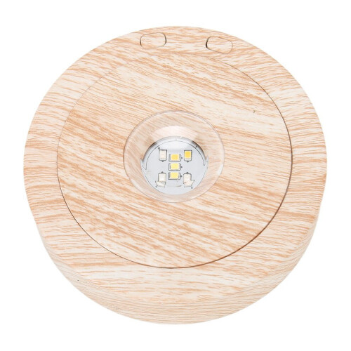 Wood Light Display Base 360 Degree Rotation Beech 2