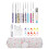 9Pcs Crochet Hooks Various Sizes Soft Rubber 1